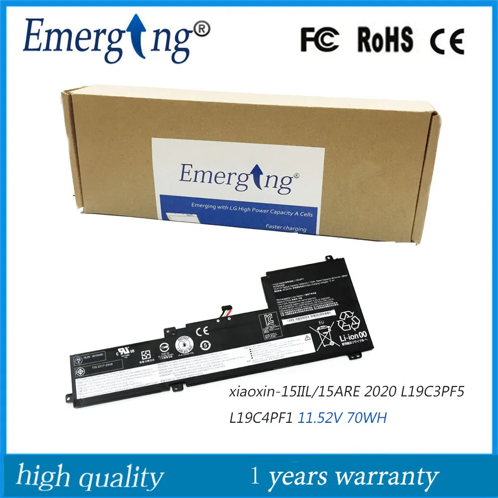 

11.52V 70Wh Battery L19C4PF1 For Lenovo IdeaPad 5-15ALC05 15ARE05 15IIL05 15ITL05 L19M4PF1 L19L4PF1