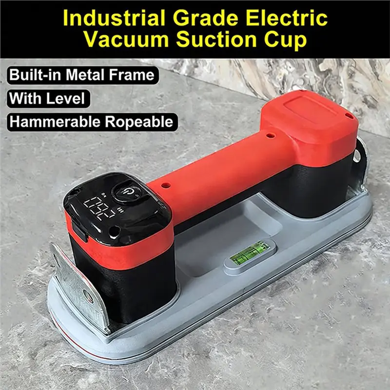 H-W Electric LED Intelligent Display Suction Cup Kit With Vacuum Function For 300Kg For Lifting And Handling Vertical