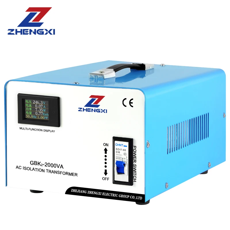 

GBK-2000VA 2KW Portable Single-Phase 220V To 220V Isolation Voltage Transformer For Precision Instruments