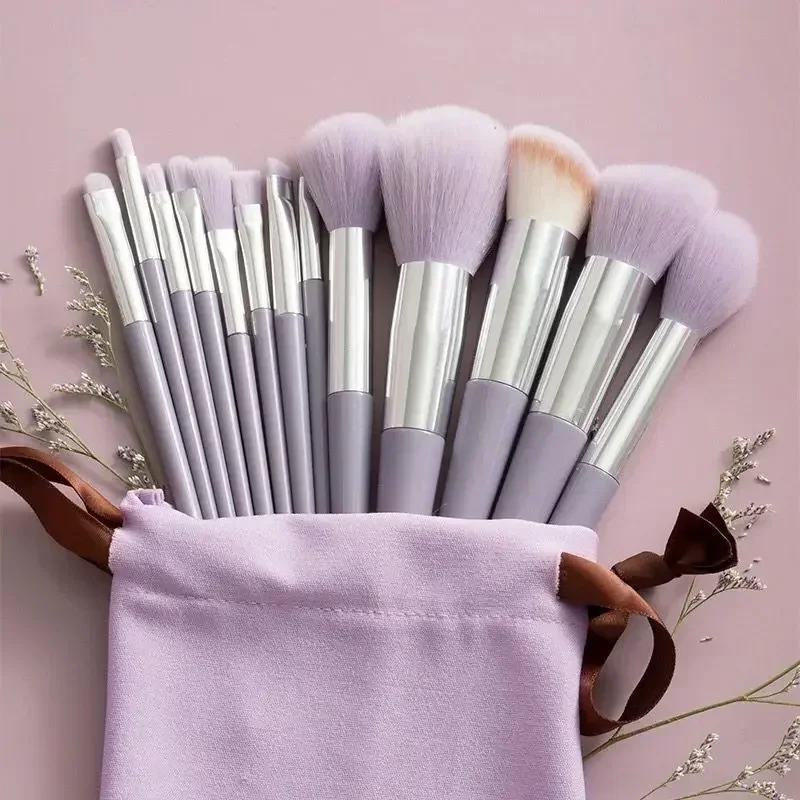 Set di pennelli per trucco, correttore, fard, cipria in polvere, ombretto, evidenziatore, fondotinta, strumenti di bellezza, 13 pezzi