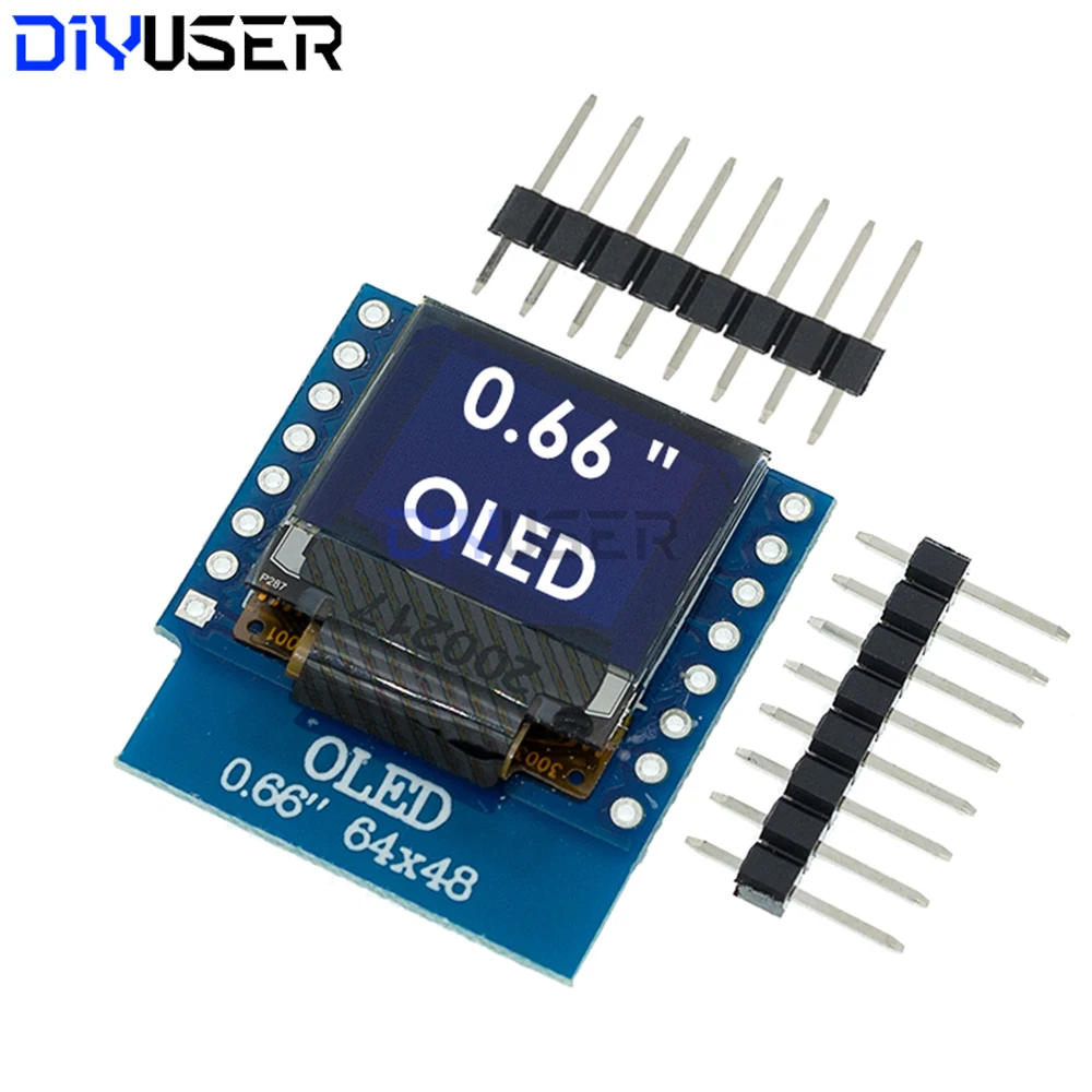0.66 بوصة 64x48 OLED وحدة عرض I2C سائق لمشروع Wemos D1 Mini ESP32 ESP8266 اردوينو لتقوم بها بنفسك #1