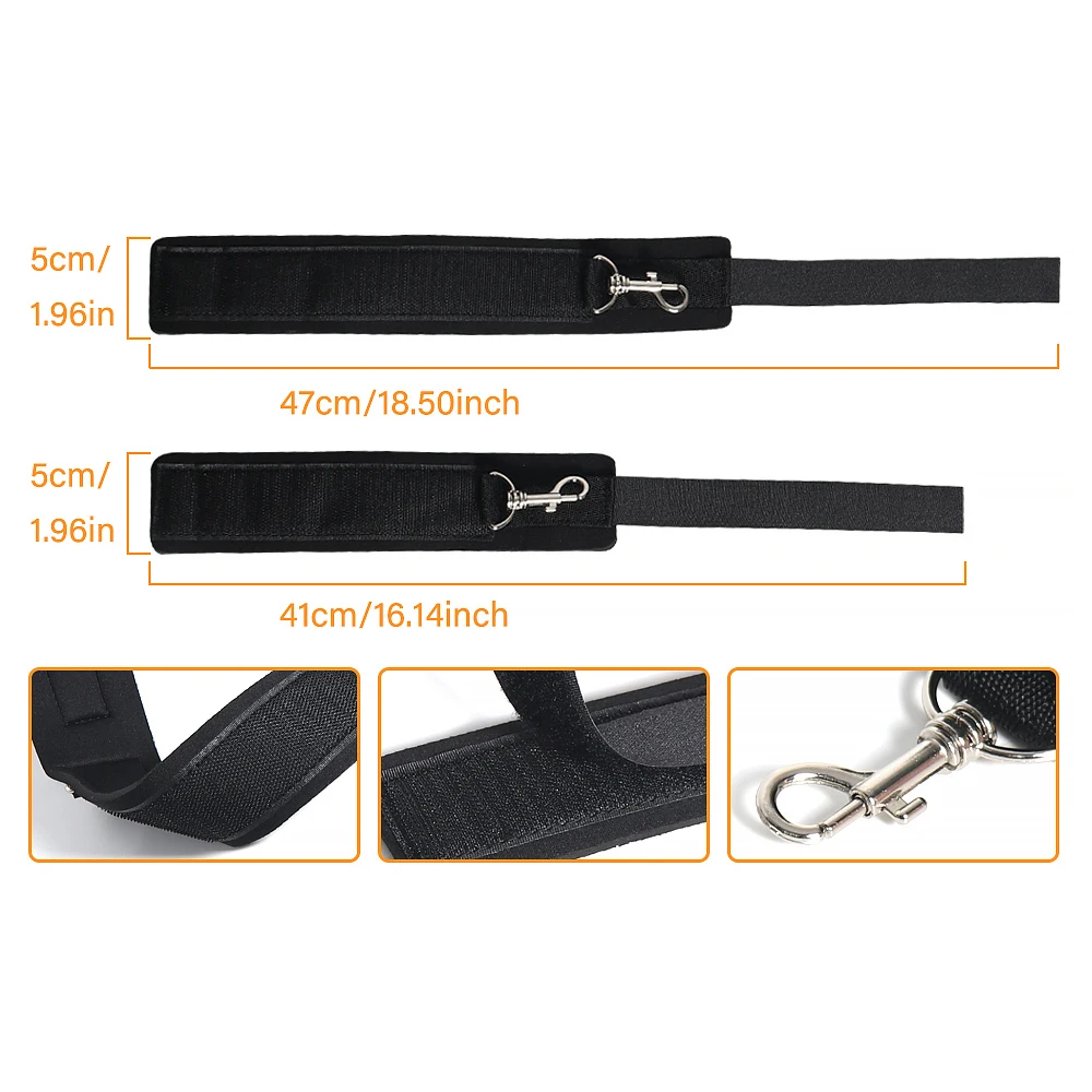 Bed Restraint Set Couple Sex Toys Bondage Handcuff Kit Adult Game Tool 18+ Erotic Tie Downs Arm Ankle BDSM Flirting Sextoy view 6