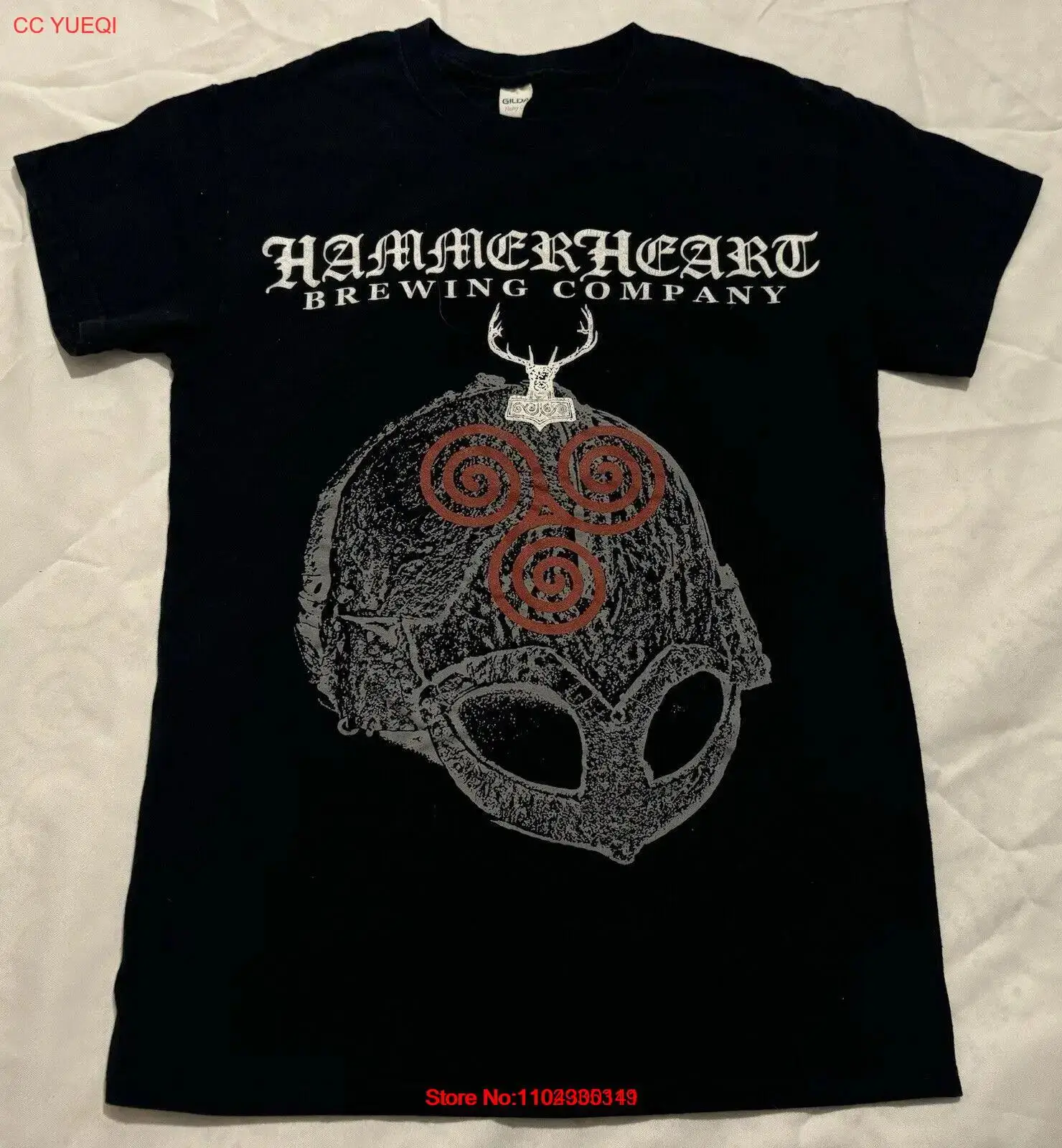 

Hammerheart Brewing Company S T-Shirt Smoked Grain For Hearts Of Flame Norse