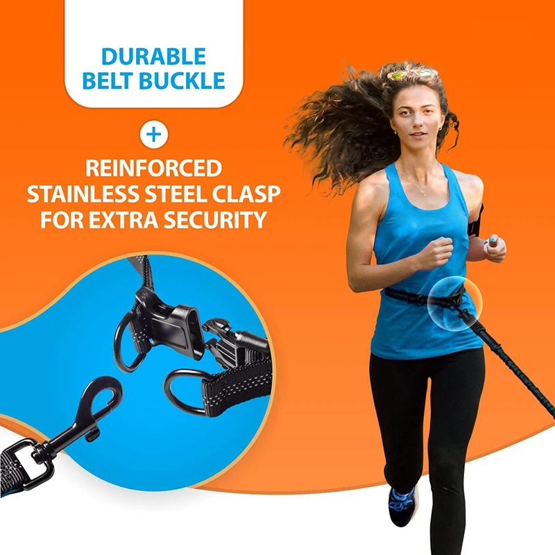 Hands Free Double Dog Leash Reflective 6