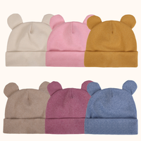 Cute Bear Ear Baby Turban Hats Autumn Winter Newboorn Boys Girls Faux Cashmere Caps Beanies Infant Bonnets Kids Warm Headwraps