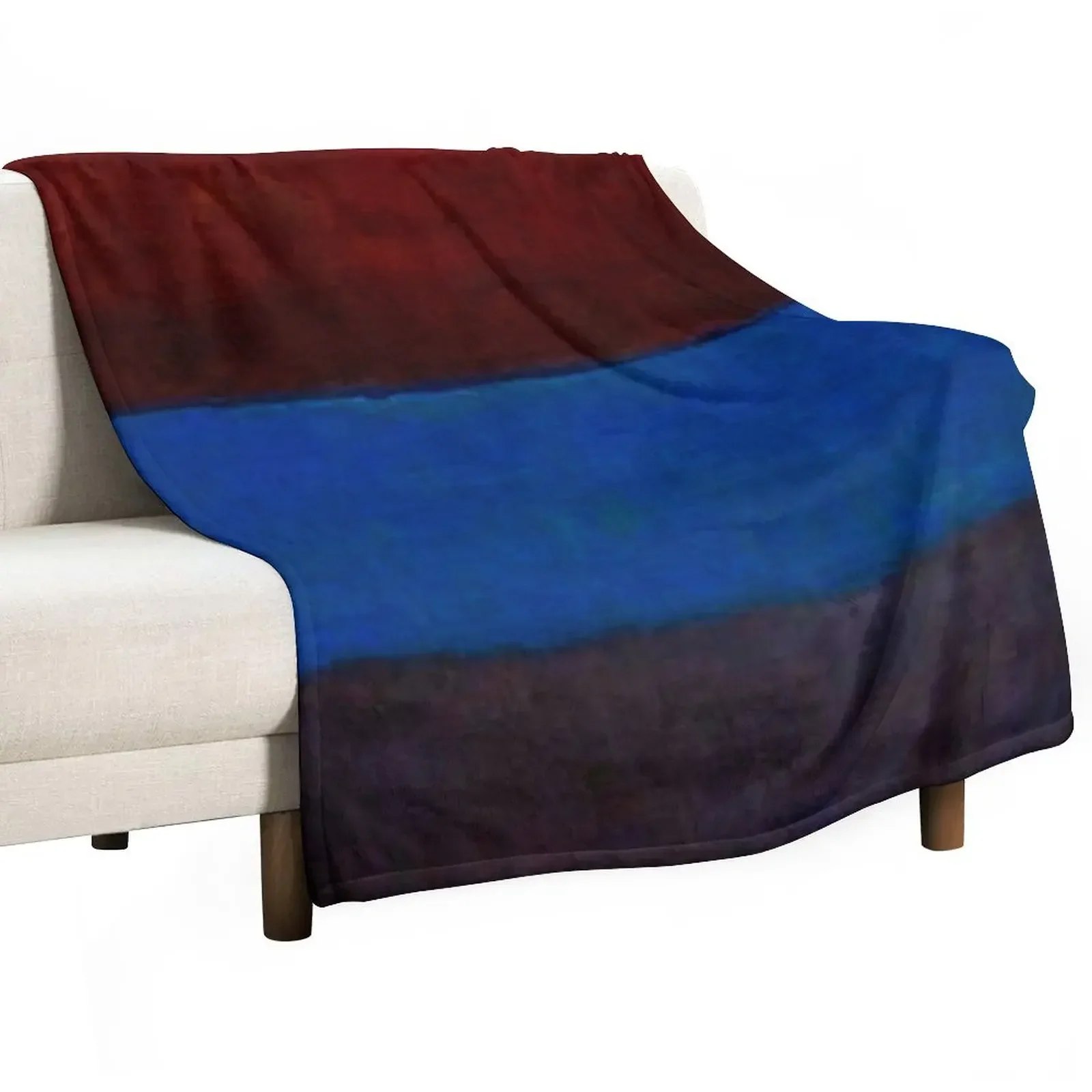 Mark Rothko | No. 61 (Rust and Blue) Throw Blanket Hairys Plaid on the sofa Sofa Throw Blankets