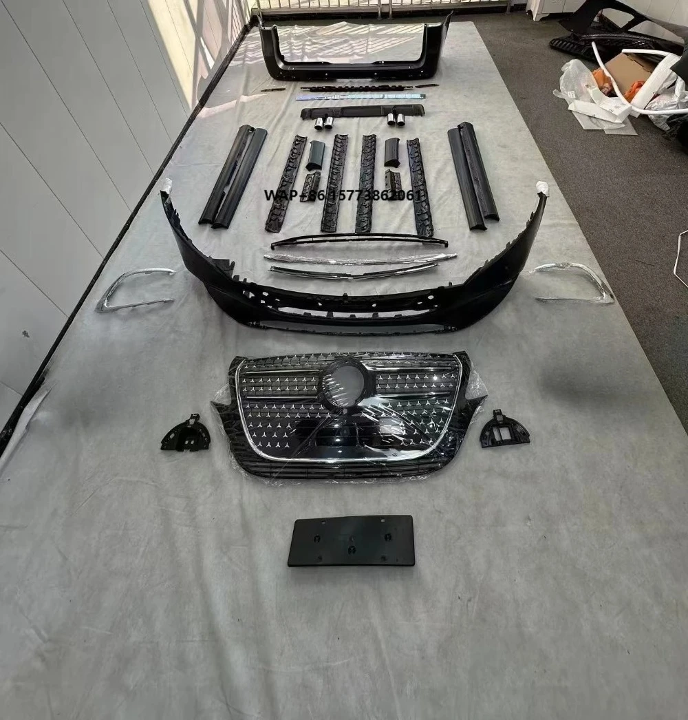 

New Bodykit Exterior Kit for Vito W447 Brand Upgrade to V300 Include Car Bumper Full Sky Grille HeadLamp