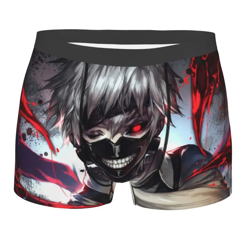 

Anime Tokyo Ghoul Kaneki Ken Underpants Boxer Briefs Men Soft Breathable Short Briefs Boxers Underwears for Homme Teens
