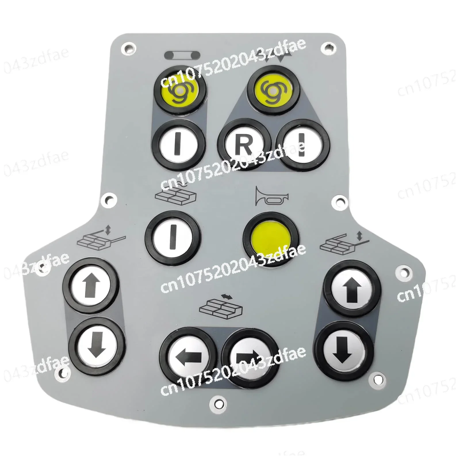 Asphalt Paver Side control box button panel with film 9 holes for plus shape high quality road construction