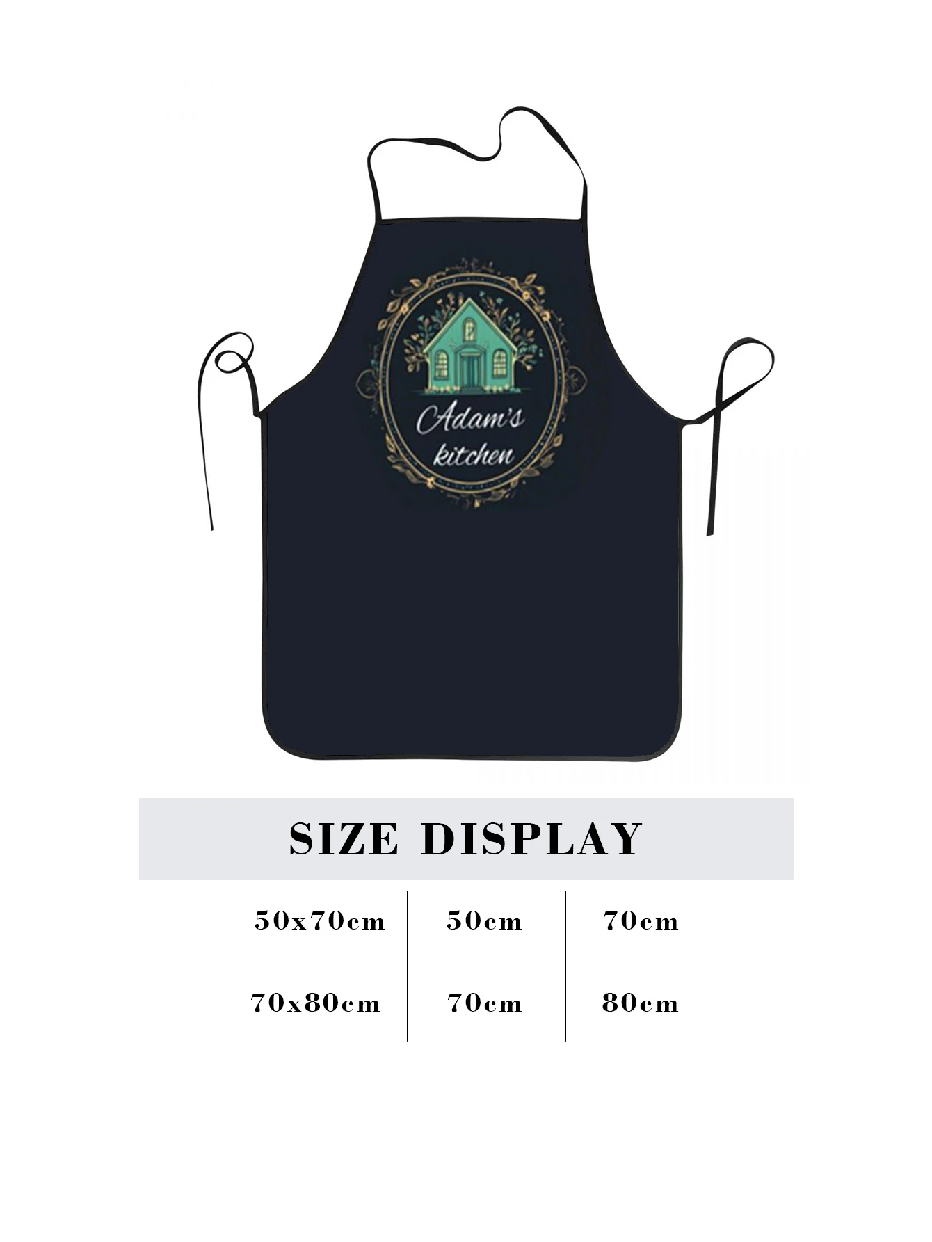 مخصص طباعة النص الرجال المطبخ المئزر التوقيع مآزر المطبخ المنزل الخبز الملابس عيد ميلاد سعيد #5