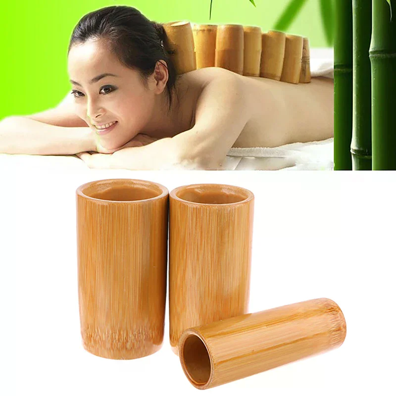 /JCS/Traditional Chinese Jar Fire Cupping Set Body Therapy Kit Carbonized Bamboo Suction Cups Acupuncture Massage