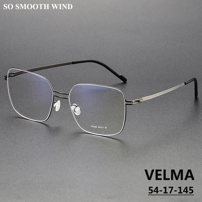 Germany Brand Screwless Glasses Frame Square Men Women Ultralight Thin Eyewear Spectacles Frames Designer Eyeglasses in Trend