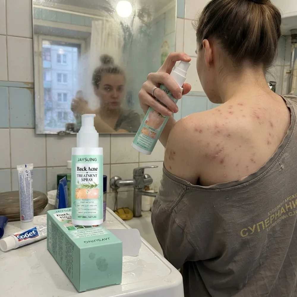 120ml Herbal Back Shoulder Soothing Spray Refreshing Mist Smooth Bumpy Skin Sensitive Skin Friendly Daily Body Care Lotion - view 5