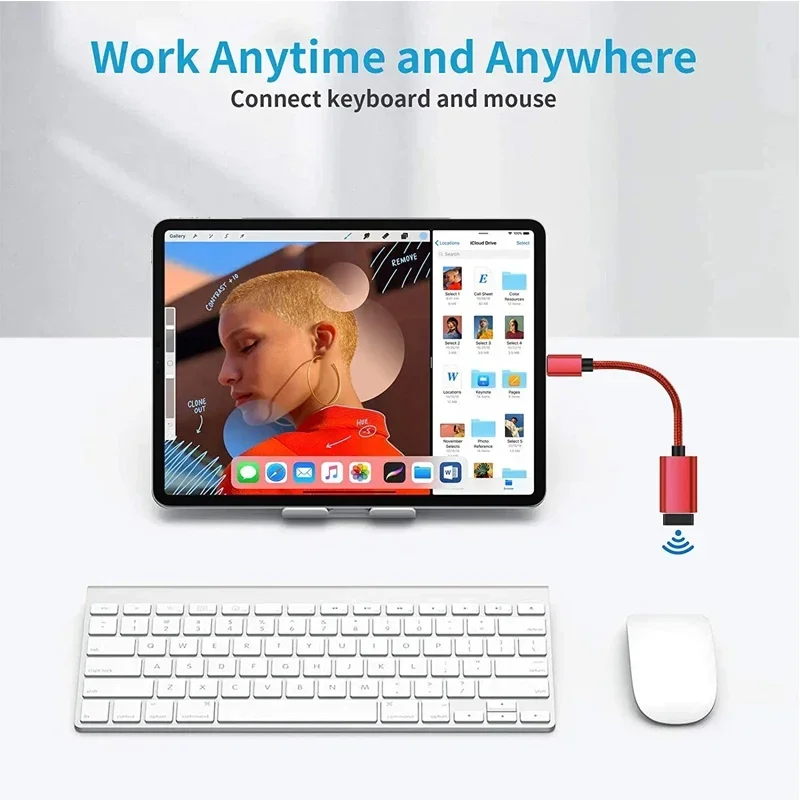 For Mobile Phone USB Female to Type C Male Adapter OTG 15.5CM Long Cable For Xiaomi Samsung S20 Huawei OTG Data Cable Converter