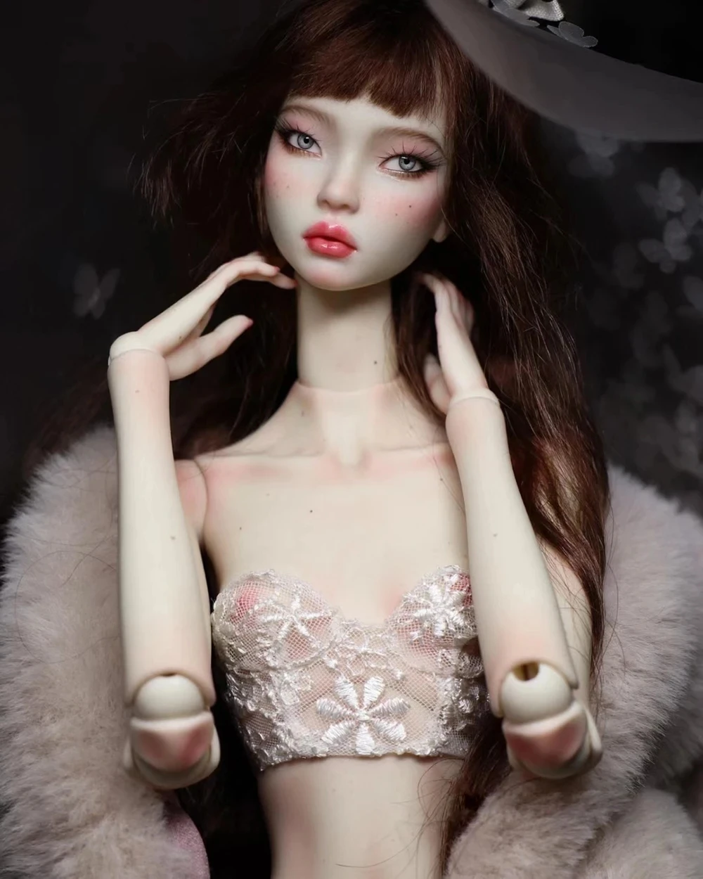 New sd 40cm Girl BJD1/4-diy mihui amy Resin Model Action Doll High Quality Art Toy Makeup