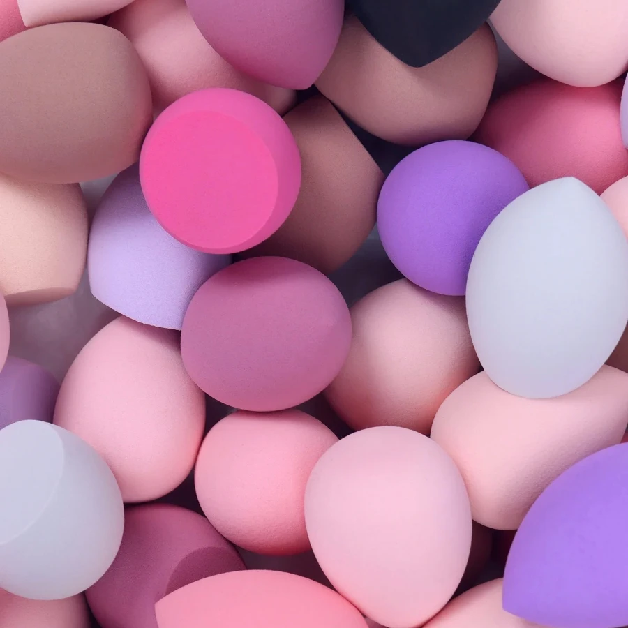 Set di spugne idrofili medie: colori/forme assortite per liquidi/crema/polvere | Frullatore per imbottigliare i pori senza lattice, indispensabile per i viaggi