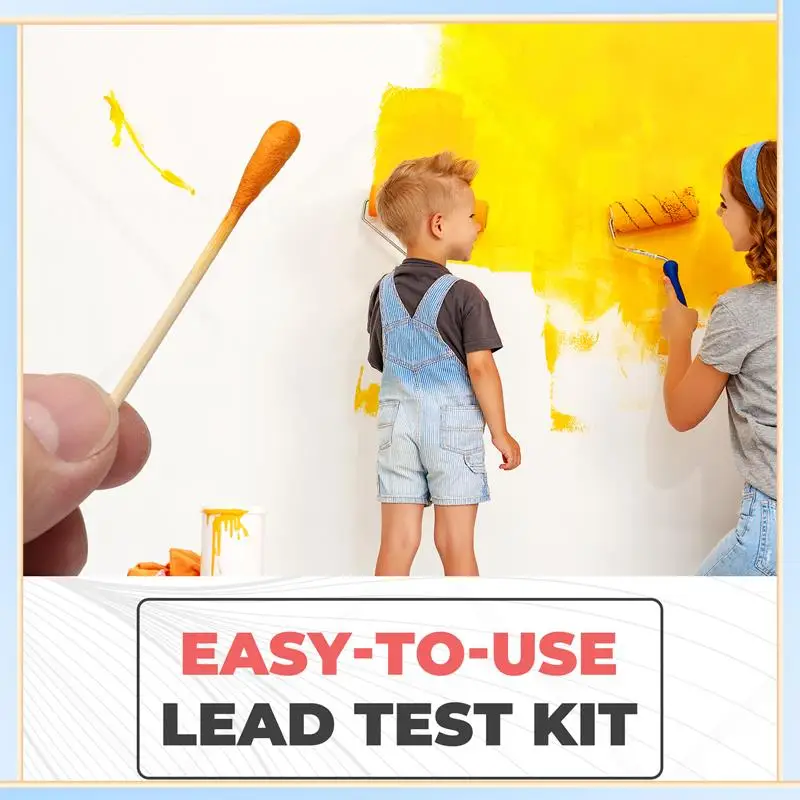 

-A60I Lead Test Kit Swabs - Lead Paint Test Kit, Lead Check Swab For Home Use, Test Results In 30 Seconds