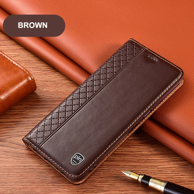 

Luxury Retro Genuine Magnetic Leather Case For Vivo X50 X60 X70 X80 X90 X90S X100 X100S Pro Plus Lite Ultra Wallet Flip Cover