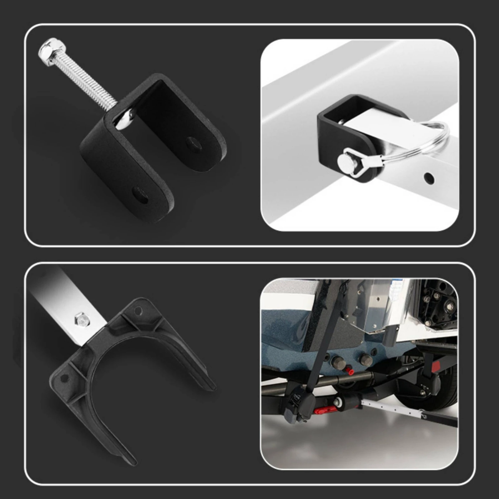 Outboard Motor Bracket Clamp-on Outboard Motor Support Adjustable Corrosion-Resistant for Anglers, Boats