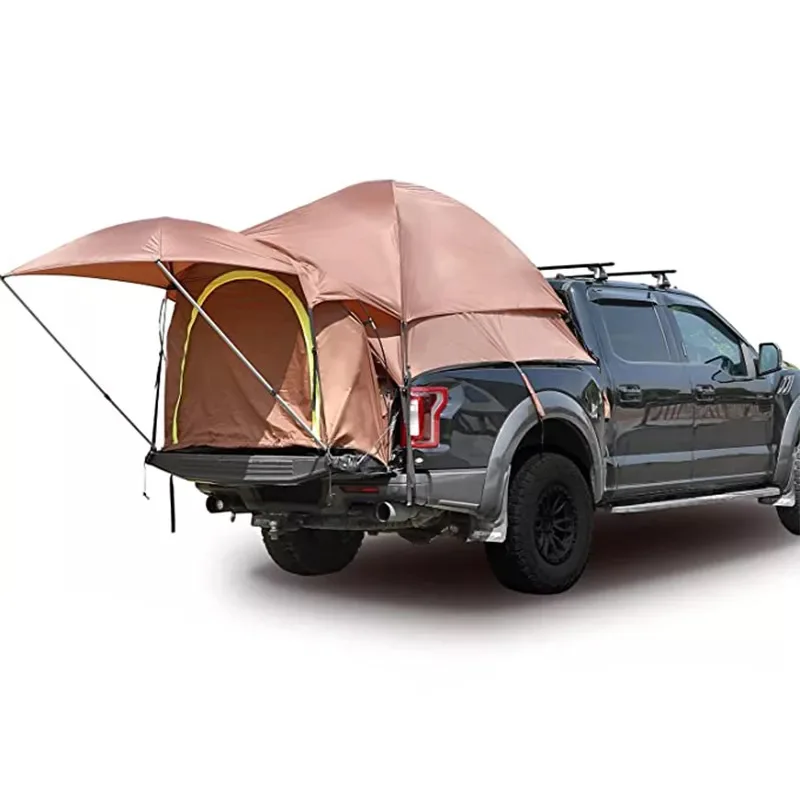 Outdoor thick rain-proof rear tent double-layer quick-opening pickup truck rear bucket tent