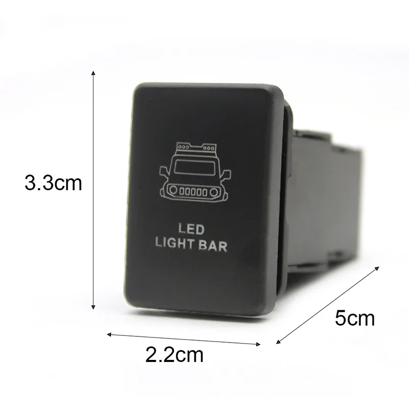 1 قطعة سيارة الأخضر/البرتقالي العلوي زر التبديل لتويوتا برادو 150 200 كروزر 2015 هايلكس #2