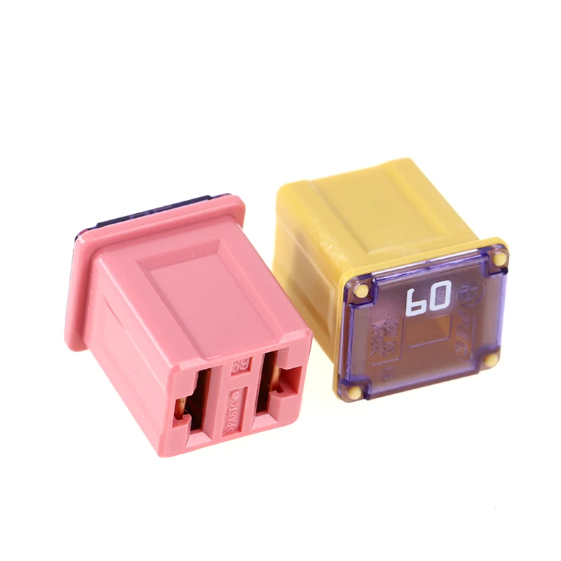 1Pc Square Fuse 20A 25A 30A 40A 50A  PEC Automotive Car Fuse Tube Waterproof Fuse Box For Nissan Honda Toyota,socket Optional