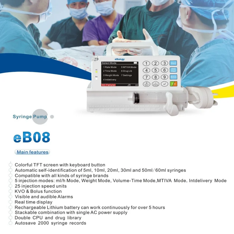 include heating Infusion Pump/ Syringe Pump  LCD real-time Alarm Transfusion Heater
