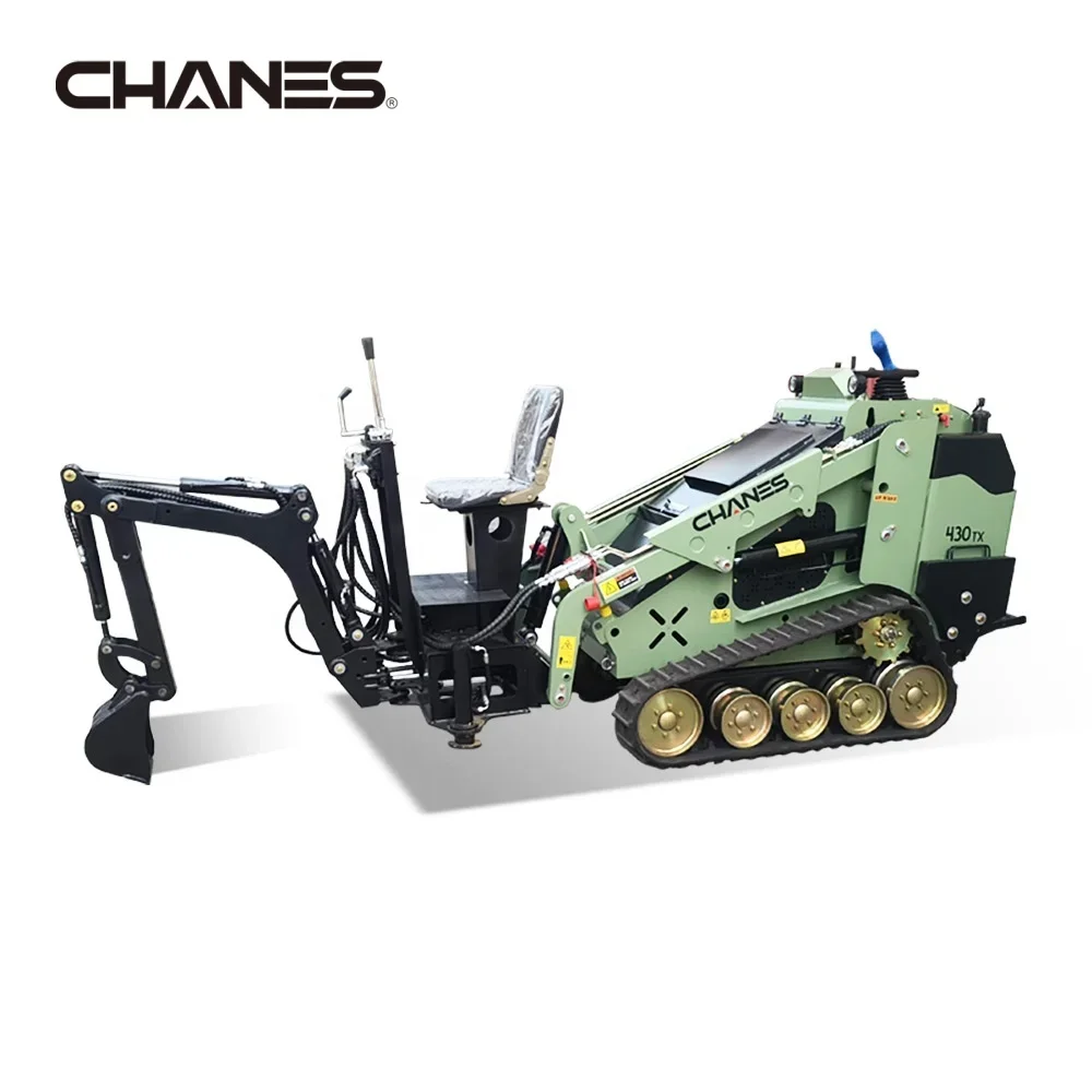 Mini Skid Steer Loader Simple Swing Backhoe Digger Attachment for Backhoe Hoe Seat Support Cylinder Core Motor Engine Component