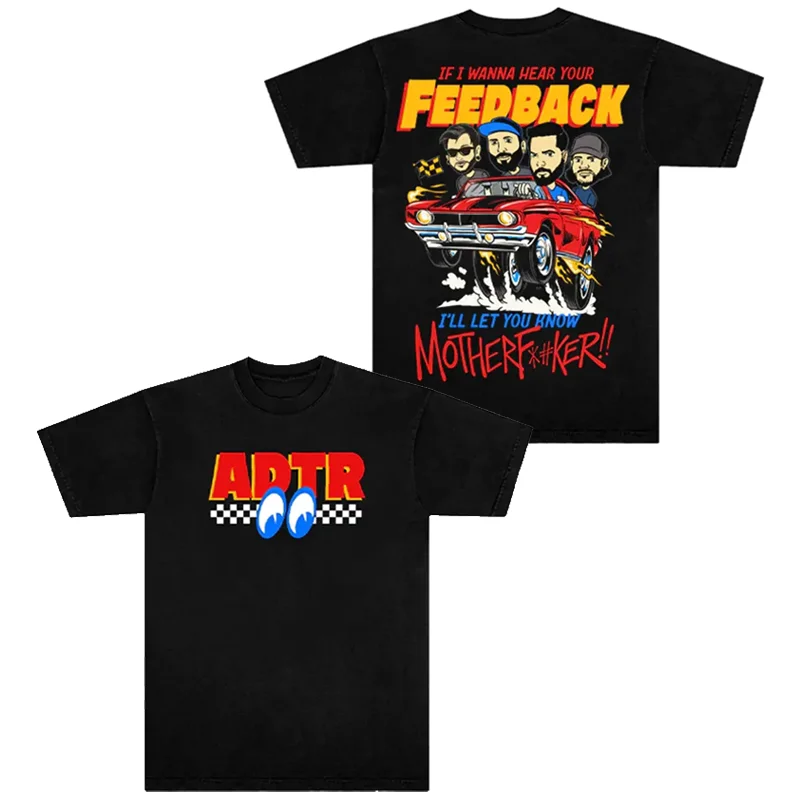 

A Day To Remember Band Rock Vintage American Retro Vintage Men's Short-sleeved T-shirt with A Straight Shoulder and A Slim Fit