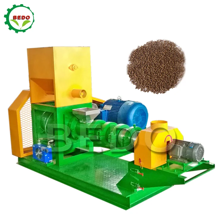 Floating Fish Feed Pellet Mill Machine Making Pet Food Extruder Equipment