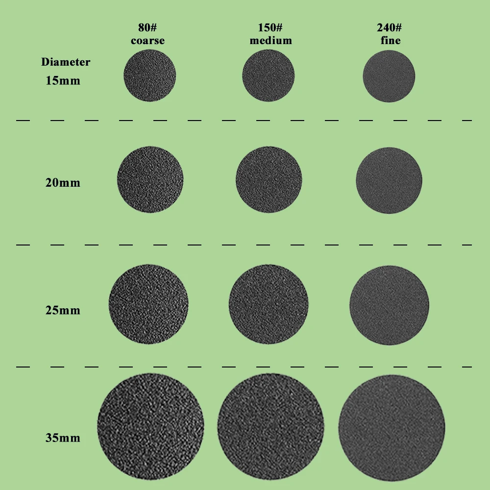 Pedicure Vervanging Schuurpapier-15mm 20mm 25mm 35mm Voet Eelt Verwijderen Disc Refill Dode Huid Cuticle polijsten Bestand Accessoire
