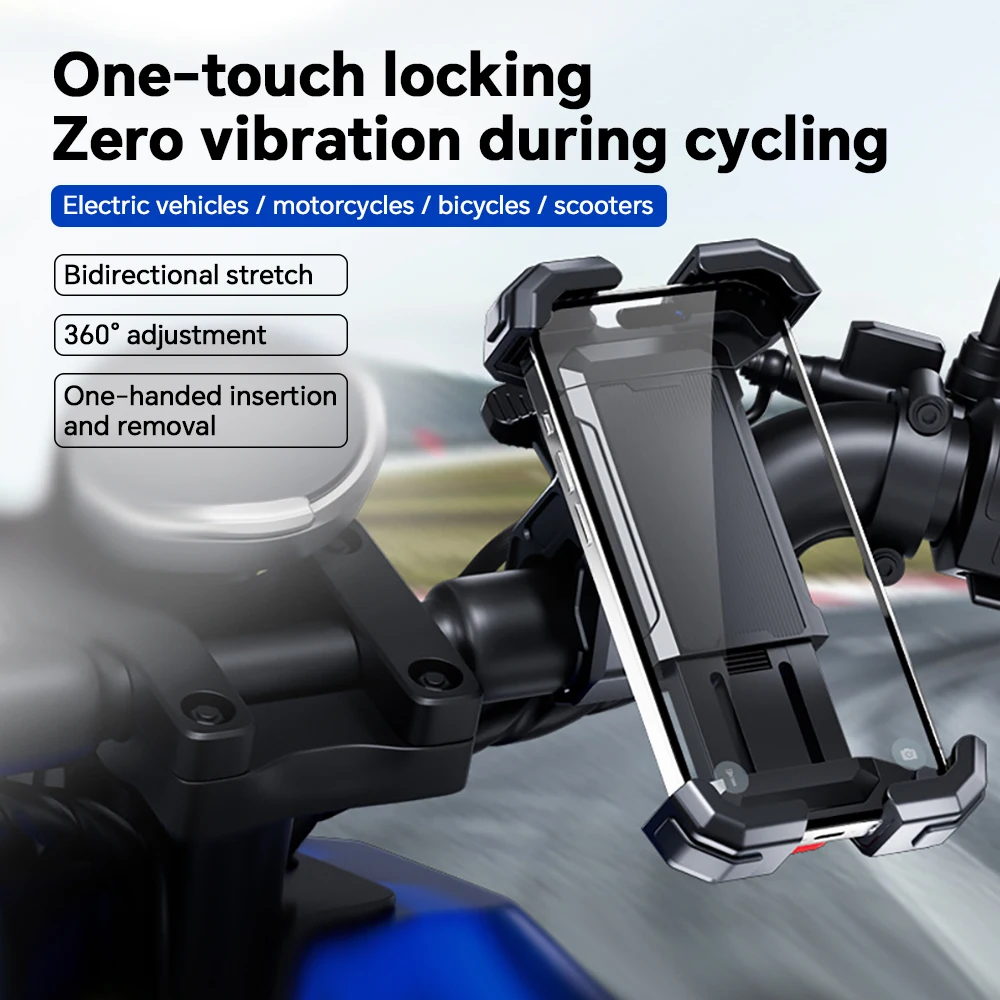 

Крепление для телефона на велосипеде, регулируемый держатель для мобильного телефона, зажим для подставки на руль велосипеда, скутера для iPhone, обновленный держатель для телефона