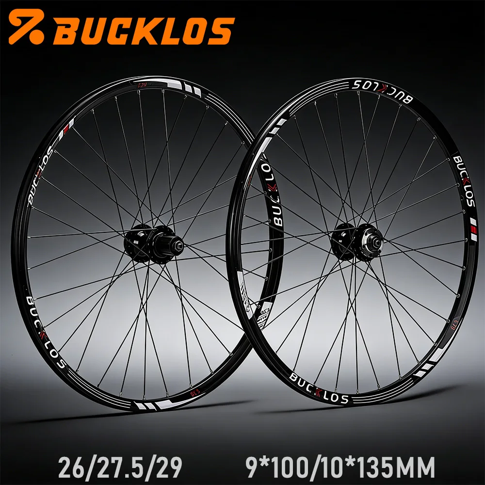 

Колесный комплект BUCKLOS для горного велосипеда 26/27.5/29 дюймов, MTB колеса 9*100 мм, 10*135 мм, быстросъемные, 8/9/10 скоростей