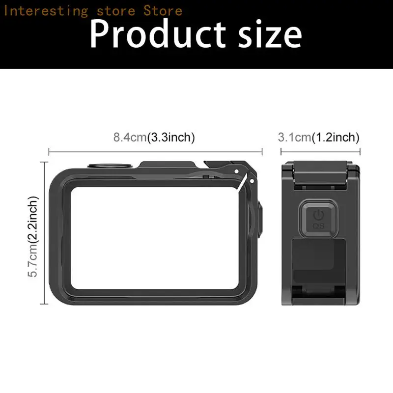 Stoßfester Schutzrahmen für Action 6-Kamerakäfig, hohe Schlagfestigkeit, Schnellverschluss-Schnalle, Kaltschuhhalterung 55KC – Detail 6