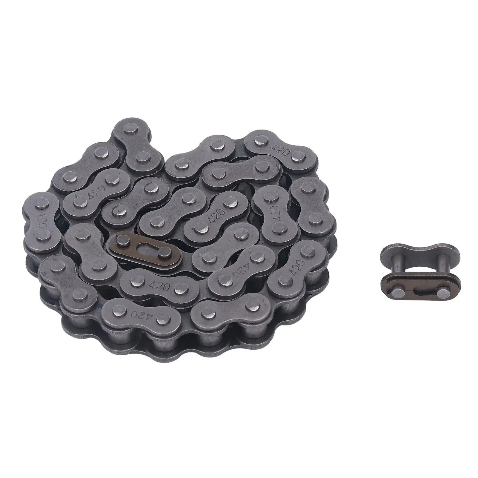 for Bike Jackshaft Chain Direct Replacement Anti Rust Impact Resistant Lasting Serving 42 Links Jackshaft Chain for