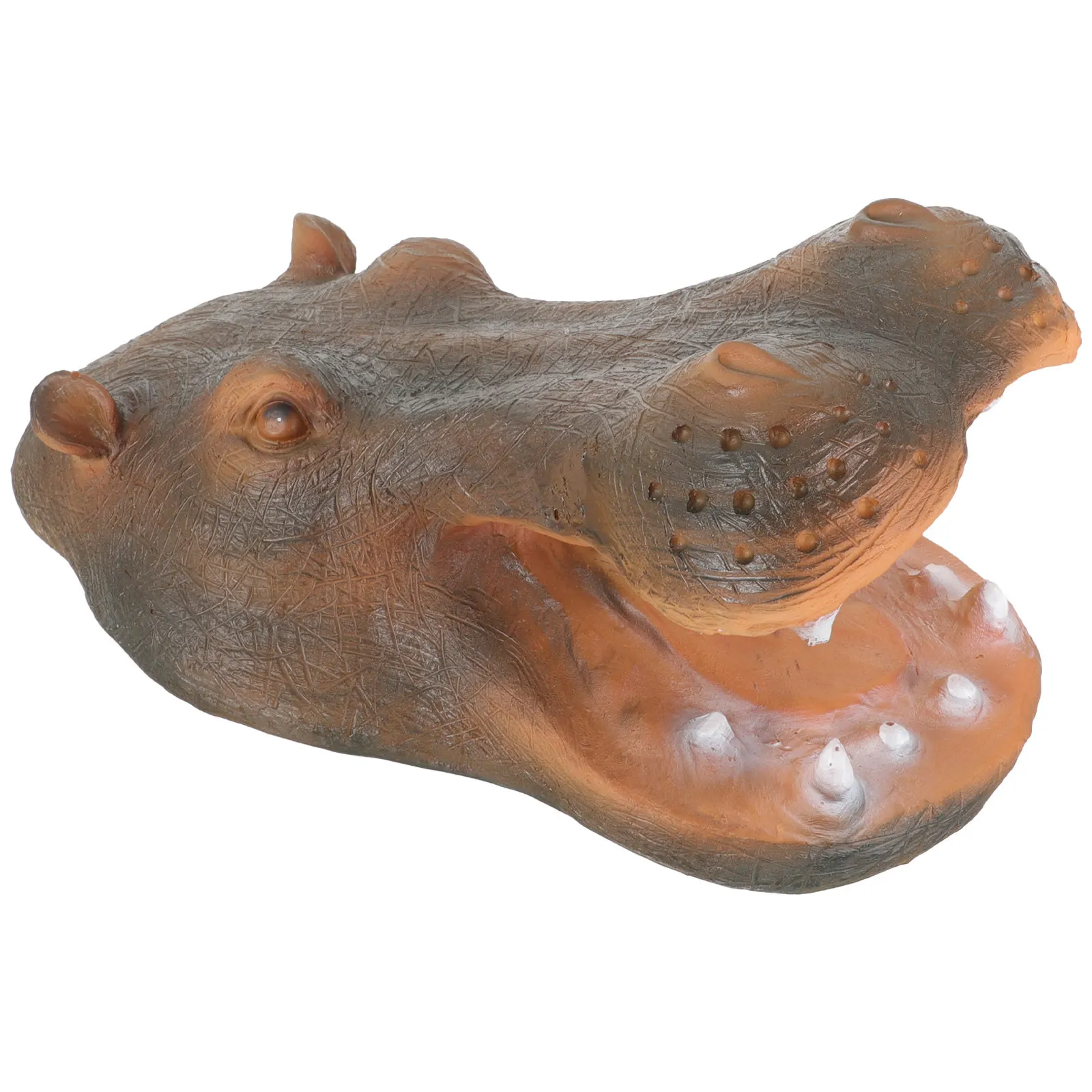 

Resin Floating Hippo Head Garden Sculpture Pond Decor Outdoor Yard Statue Realistic Colorful Hippo Head Ornament Craft Gift