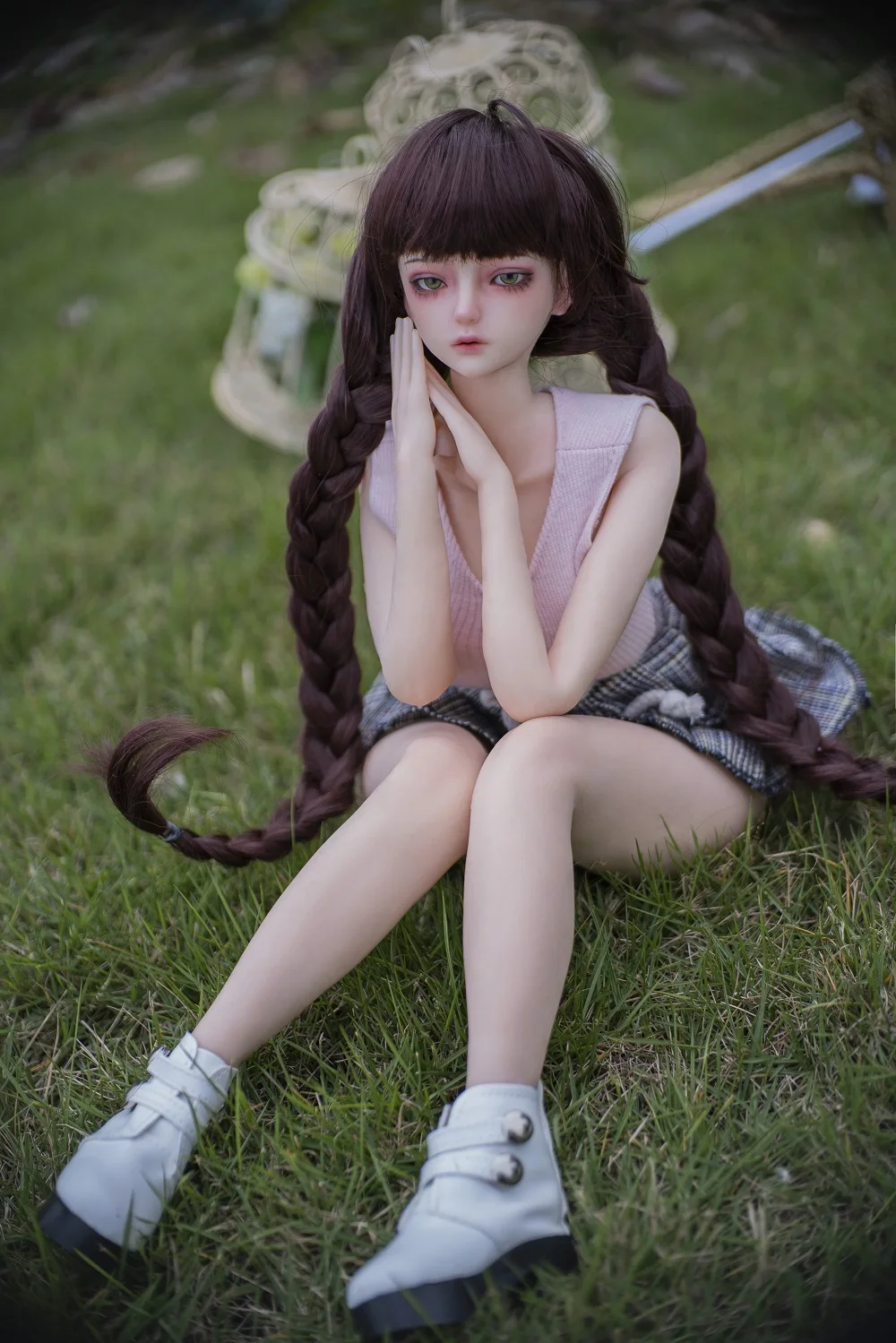 

60cm Full Body Solid Silicone Action Figure Dolls With Skeleton Real Silicon Doll
