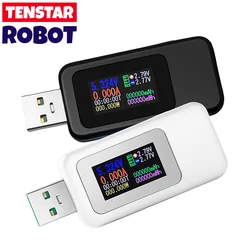 Tester USB 10 w 1 Cyfrowy woltomierz DC Amperimetro Miernik napięcia prądu Amp Volt Amperomierz Detektor Wskaźnik ładowarki Power Bank