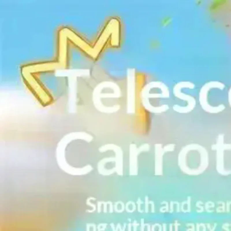Carrot Retractable  Toy Cute Cartoon Carrot Shape Smooth Telescopic Stick Stress Relief Toy For Kids Party Game Gift
