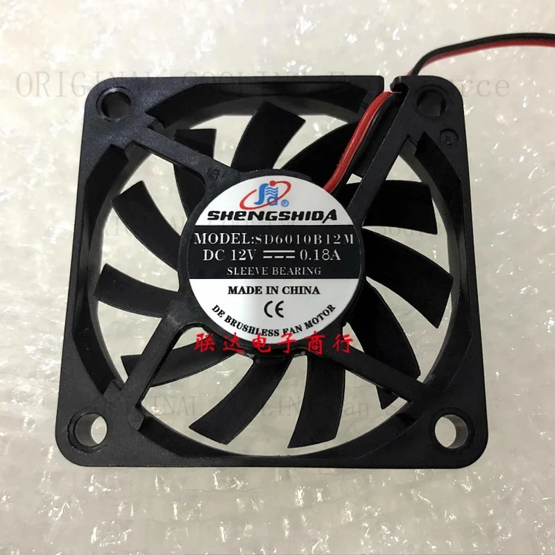H for SD SHENGSHIDA SD6010B12M DC12V 0.18A 6010 6CM Inverter Chassis Fan