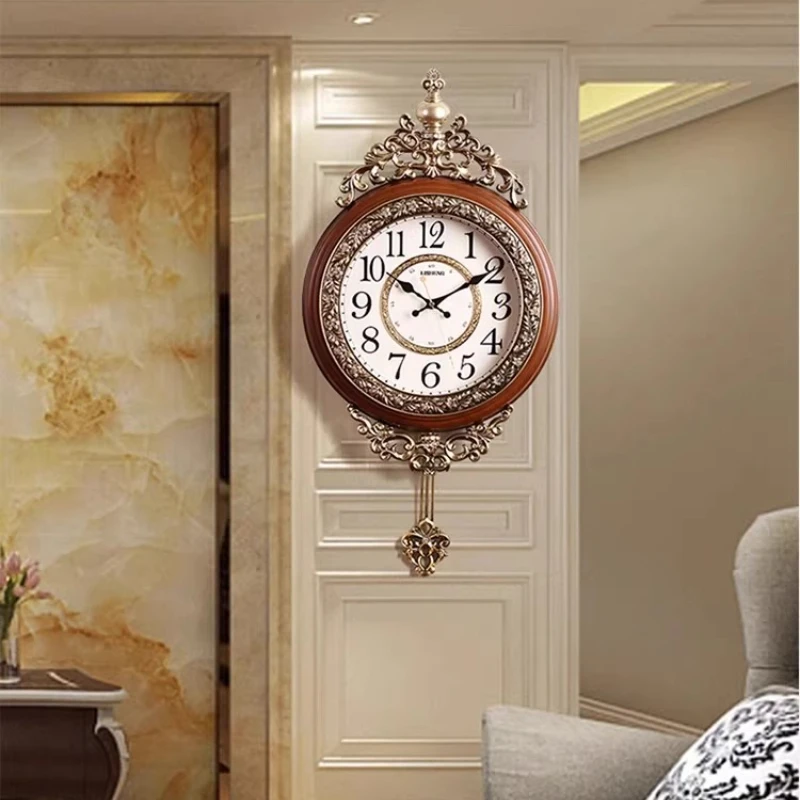 

Turkish Aesthetic Wall Clock Hanging European Art Design Wall Clock Electronic Pendulum Klokken Wandklokken House Decoration