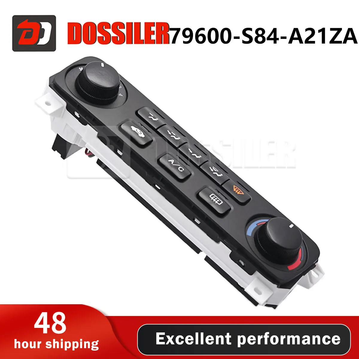 

79600-S84-A21ZA 79600S84A21ZA Dossiler Front Air Conditioning Control Panel For Honda Accord 2001-2002 AC Control Panel Switch
