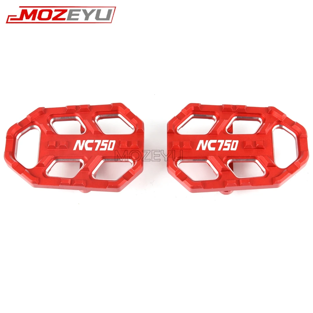 MOZEYU Motorcycle Footrest Foot Peg Rider Wide Footpegs For HONDA NC750X NC750S NC750 NC 750 S/X 750S 750X 2014 - 2025 2026 2024