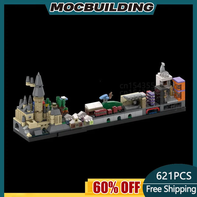 MOC Building Block School Series Skyline Architecture Technology Bricks DIY Assembled Model Toy Holiday Gifts MOC-22348