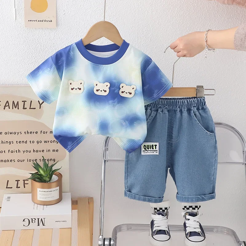 

New Summer Baby Boys Clothes Set Children Fashion T-Shirt Shorts 2Pcs/Sets Infant Girls Clothing Toddler Costume Kids Tracksuits