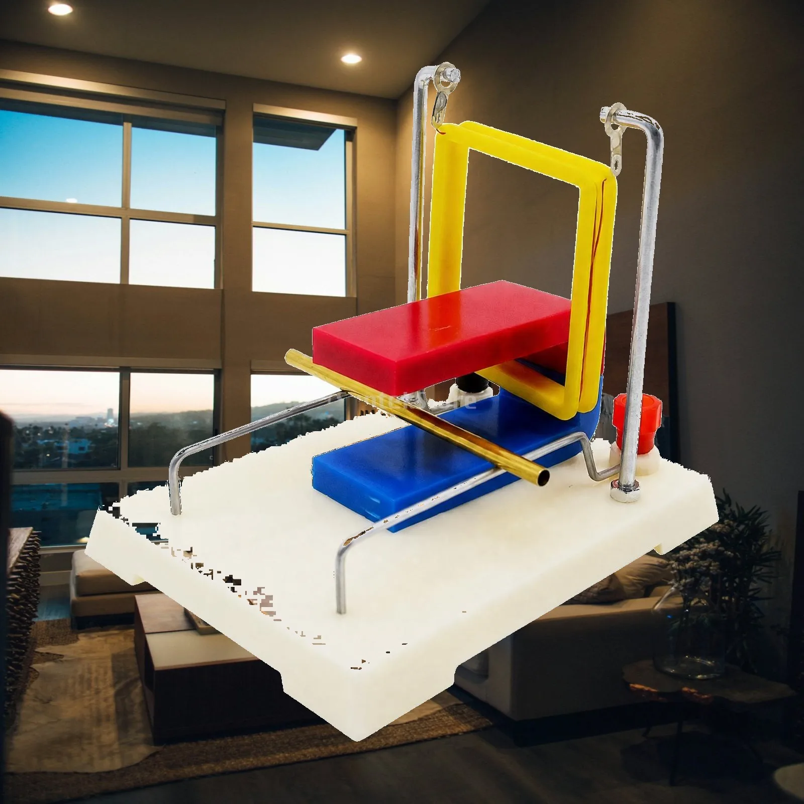 Current Force Demonstrator Ampere Force Experiment Kit Compact Tabletop Design with Red Blue Block and Copper Components for