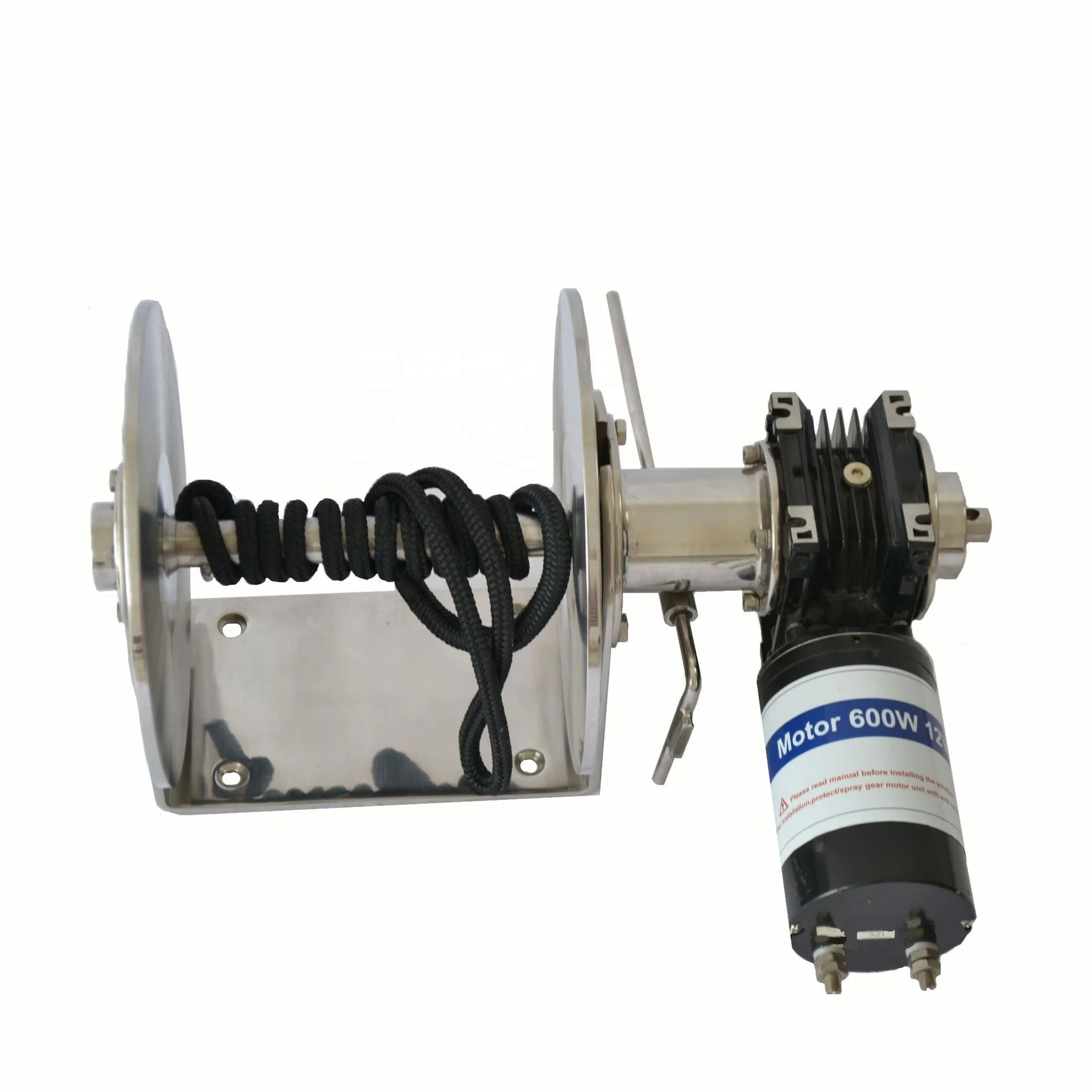 

High Mirror Polish 12V 24V 400W 600W 800W 1000W 1200W 1600W Stainless Steel Drum Anchor Winch Windlass Marine Boat Yacht