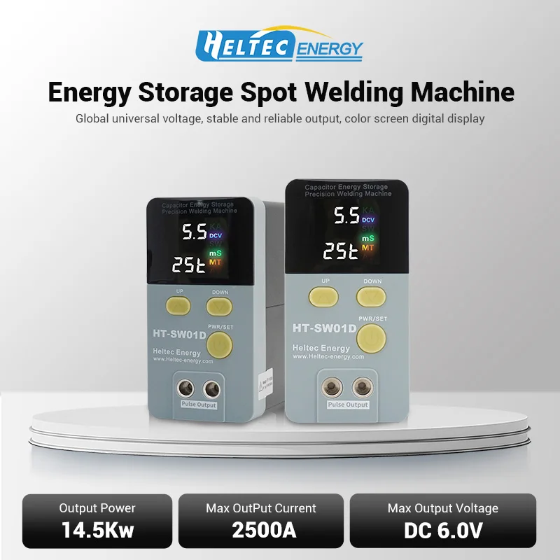 

Heltec HT-SW01D 2500A Battery spot welder/14.5kw spot welding machine for 18650/21700 battery 0.15- 0.4mm thickness Nickel
