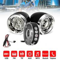MP3 Music Player RGB Light Audio System Bluetooth-Compatible Anti Theft Alarm System Portable Motorcycle Wireless Sound Speakers