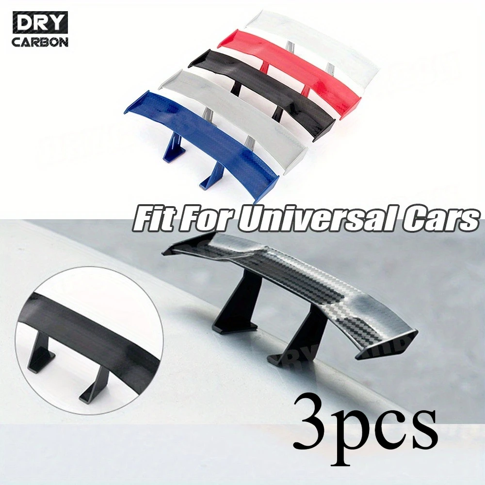 

3pcs Exterior car rear spoiler, small winglet, miniature model decoration, car design
